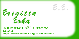 brigitta boka business card